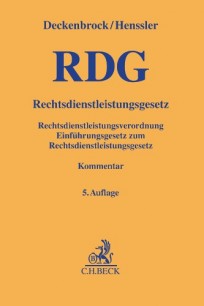 Rechtsdienstleistungsgesetz: RDG. Kommentar