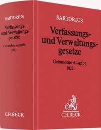 Sartorius Verfassungs- und Verwaltungsgesetze. Gebundene Ausgabe 2022