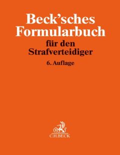 Beck'sches Formularbuch für den Strafverteidiger